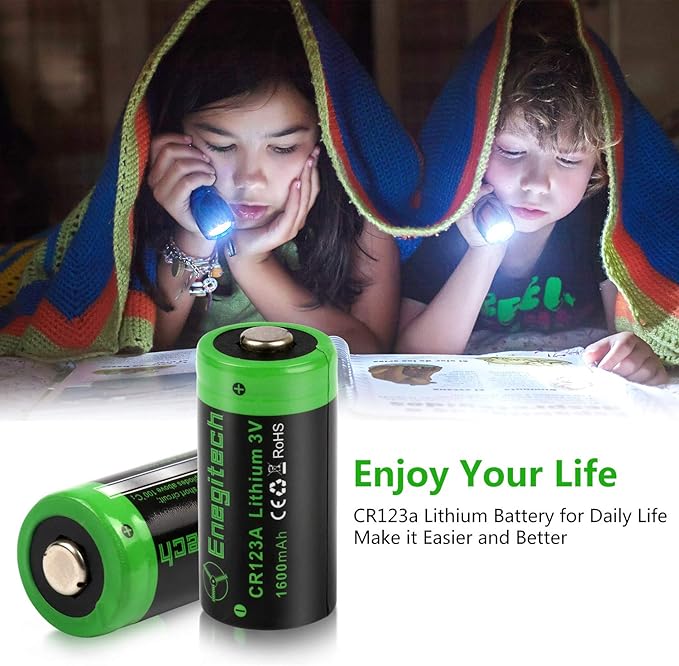Enegitech CR123A 3V Lithium Battery, 123 3 Volt Lithium Battery, - Image 4