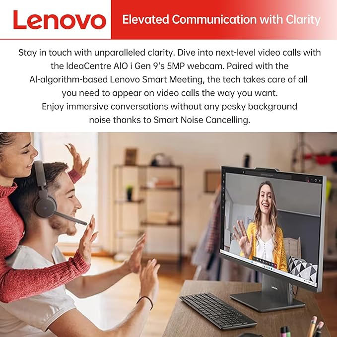 Lenovo IdeaCentre Business All-in-One, AMD Ryzen 5 7535HS, 32GB DDR5 RAM - Image 4