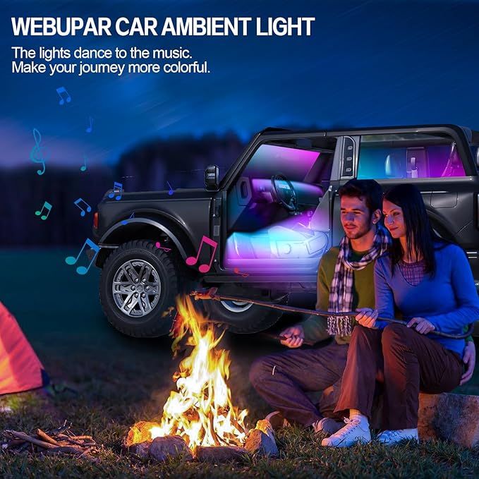 Dreamcolor Acrylic Interior Car Light 10 in 1 Automotive Ambient Light Kits - Image 6