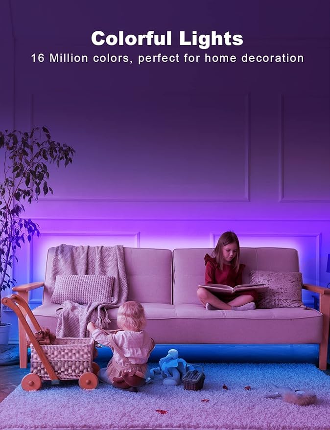 DAYBETTER Smart RGB Led Strip Lights, 300ft Led Lights - Image 2