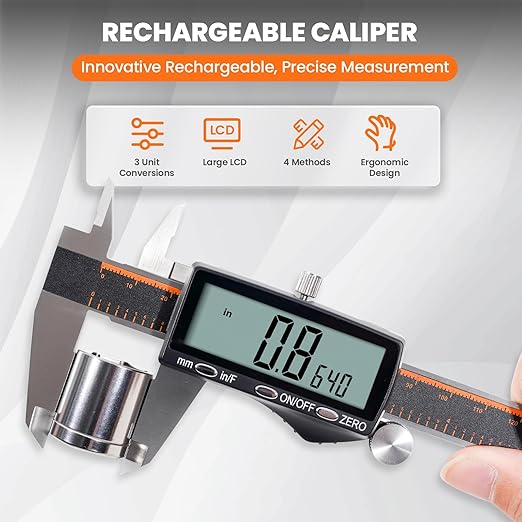 HARDELL Digital Caliper 12 Inch, Rechargeable Calipers - Image 2
