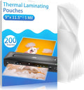 Clear Thermal Laminating Pouches – 9 x 11.5 Inch, 5 mil Thick – by MultiLabel