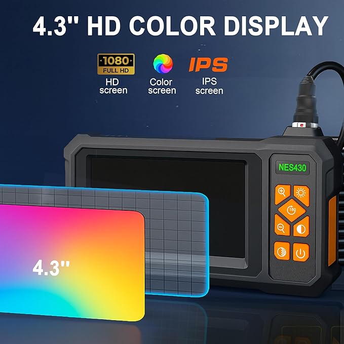 Endoscope Camera with Light 1920P HD Dual-Lens Borescope with 8 LED Lights - Image 6