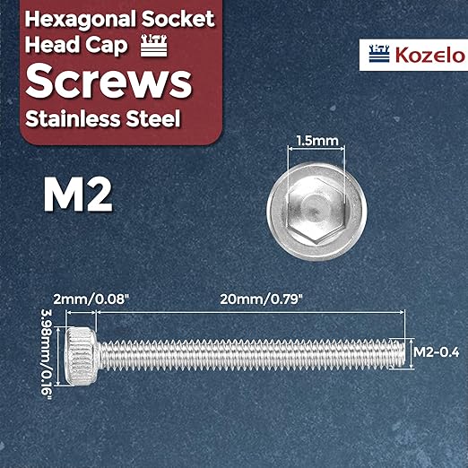 Kozelo 100pcs Socket Head Cap Screws - Image 2