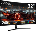 Z-Edge 32 inch Curved Gaming Monitor, FHD 1080P 240Hz Curved Monitor, 1500R by ZZ-EDGE