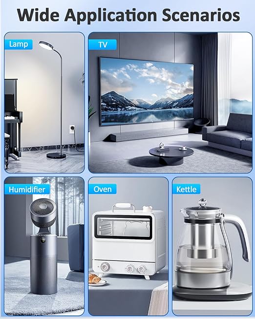 HAPYTHDA Wireless Remote Control Outlet Plug, No Wiring Needed Remote Light - Image 8