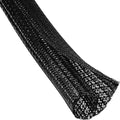 2pcs 5ft-3/4inch Black/White Cable Sleeve by QCSIW