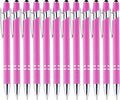 LINFANC 12 Pack Pink Ballpoint Pen by LINFANC