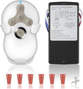Universal Ceiling Fan Remote Control Kit, 3-Speed Fan and Dimmer Light Control by FEKOTS