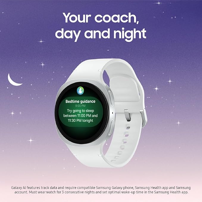 Samsung Galaxy Watch 8 40mm Bluetooth Smartwatch, Cushion Design, Fitness - Image 2