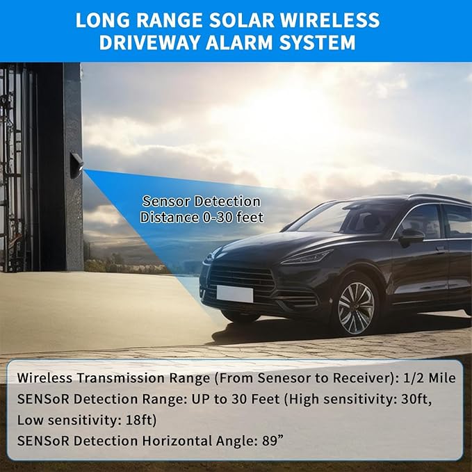Qumox Solar-Powered Driveway Alert System - Image 4