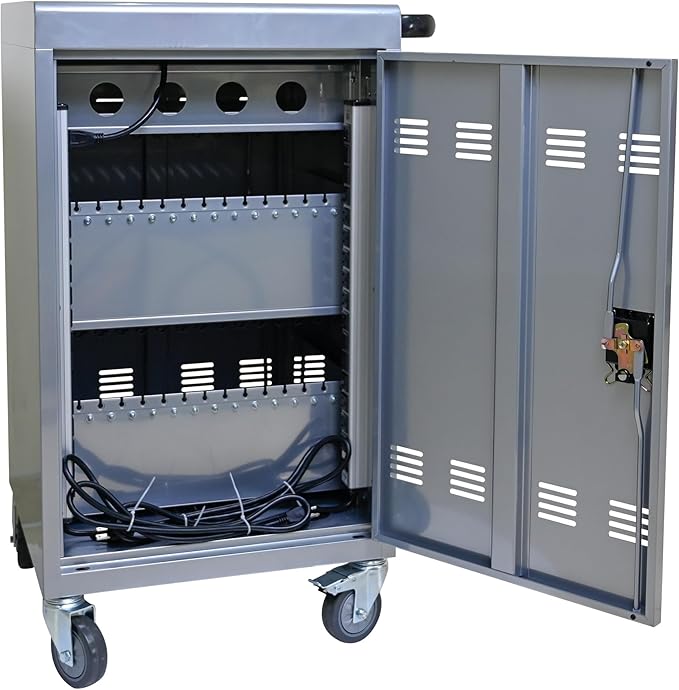 Aokleo Laptop Charging Cart, 35 Devices Tablet Storage Carts - Image 9