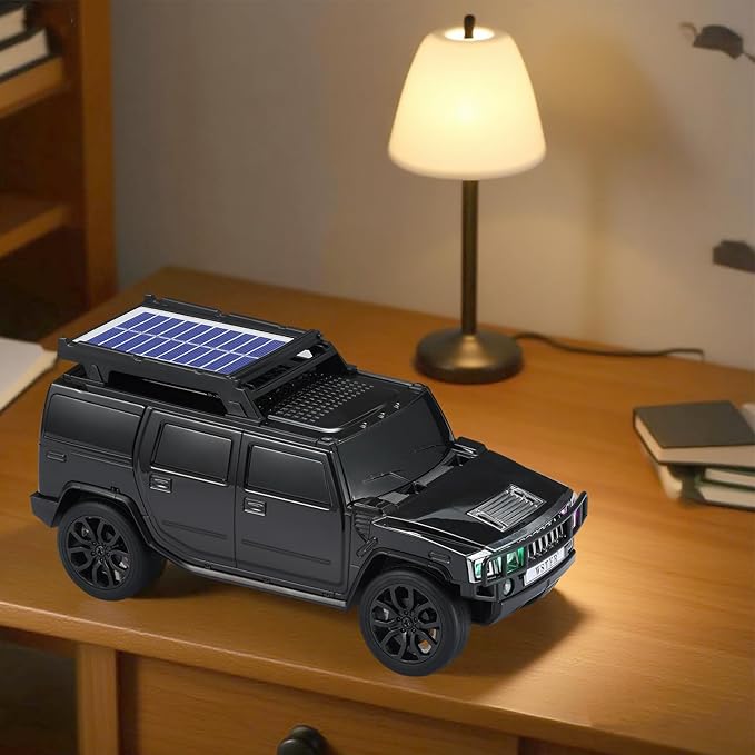 WSTER WS-696 Solar Bluetooth Replica Speaker – Portable Modern Off-Road Car - Image 6