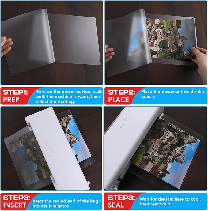 CAREGY 150 Pack Laminating Sheets, Hold 11 x 17 Inch Sheet, 3 Mil Clear Thermal - Image 7