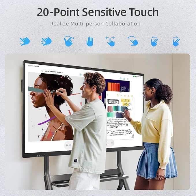 QIXZOCV 75" Smart Board for Business, Large Interactive Whiteboard - Image 7