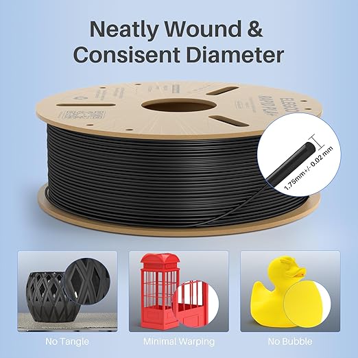 ELEGOO Rapid PLA Plus Filament 1.75mm Bundle 4KG, PLA+ 3D Printer Filament - Image 5