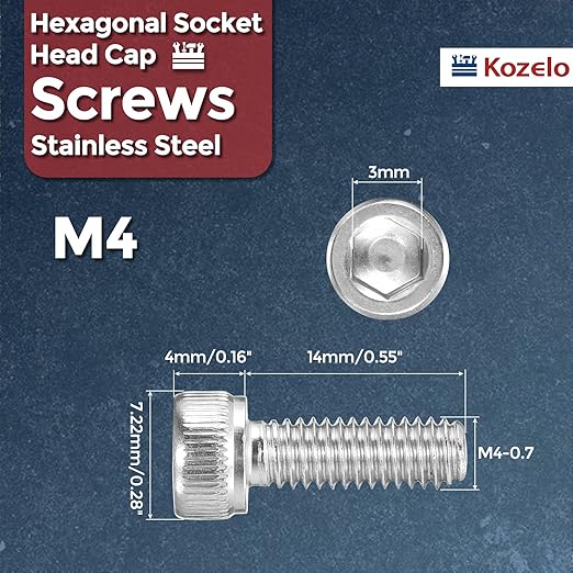 Kozelo 40pcs Socket Head Cap Screws - Image 2