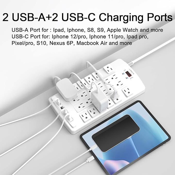 Surge Protector Power Strip - Image 3