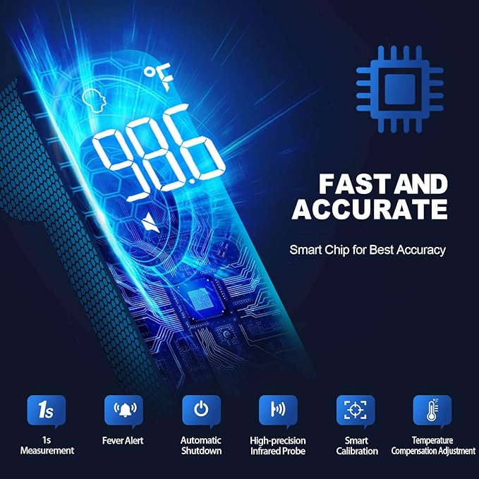 Thermometer for Adults and Kids, Digital Forehead Thermometer - Image 4