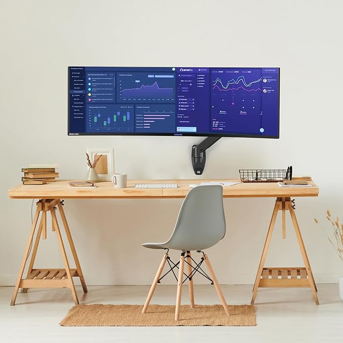 BEWISER Heavy Duty Monitor Arm Wall Mount - Image 8