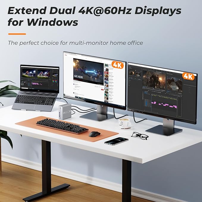 DisplayLink Docking Station Dual Monitor 4K@60HZ - Image 4