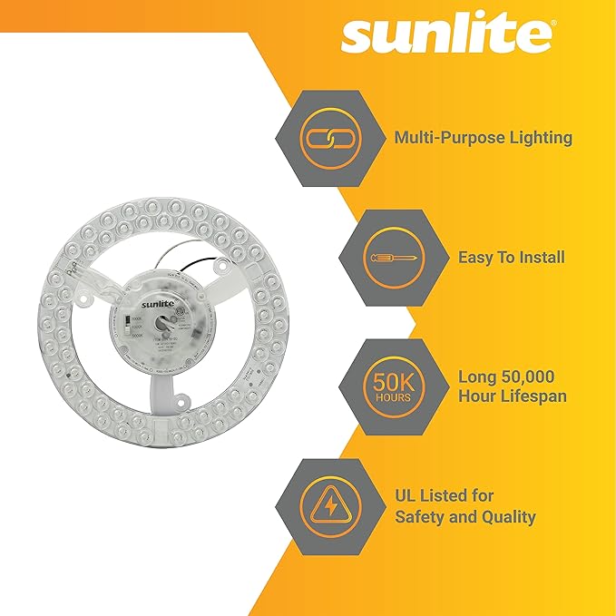 Sunlite 88479 7.3-Inch AC LED Light Engine Module, 15 Watts, 1350 Lumens - Image 4