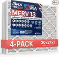 BNX TruFilter 20x24x1 Air Filter MERV 13 by BNX