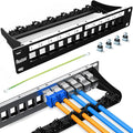 PBAEGAV 12 Port Patch Panel Blank UTP/STP 1U 19“ Keystone Patch Panel by PBAEGAV