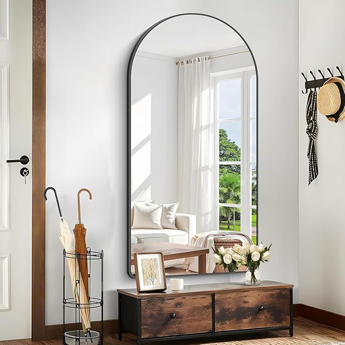 Arched Bathroom Mirror, Wall Mounted Mirror, Living Room, Vertically Hanging - Image 2