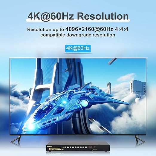 JideTech 8-Port HDMI KVM Switch 4K@60Hz - Image 2