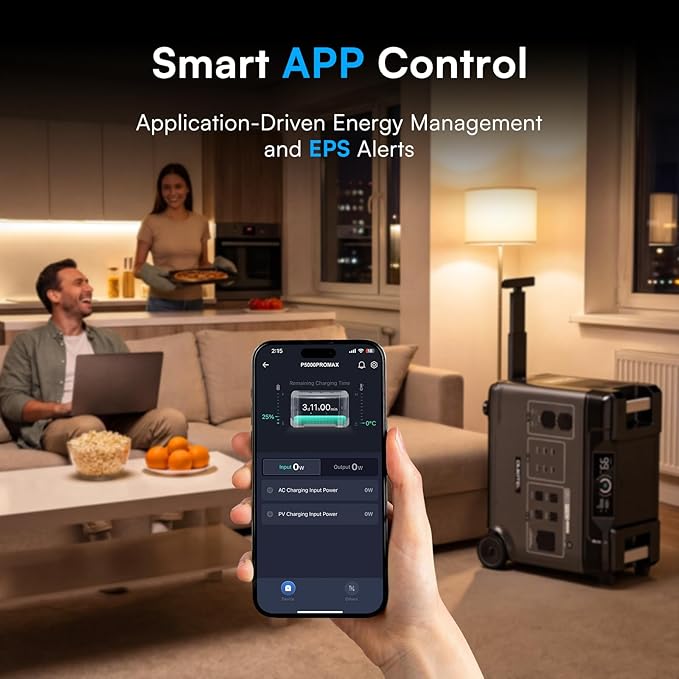 OUKITEL 5120Wh Power Station BP5000 Pro Max, 120/240V 5000W AC Output Solar - Image 5