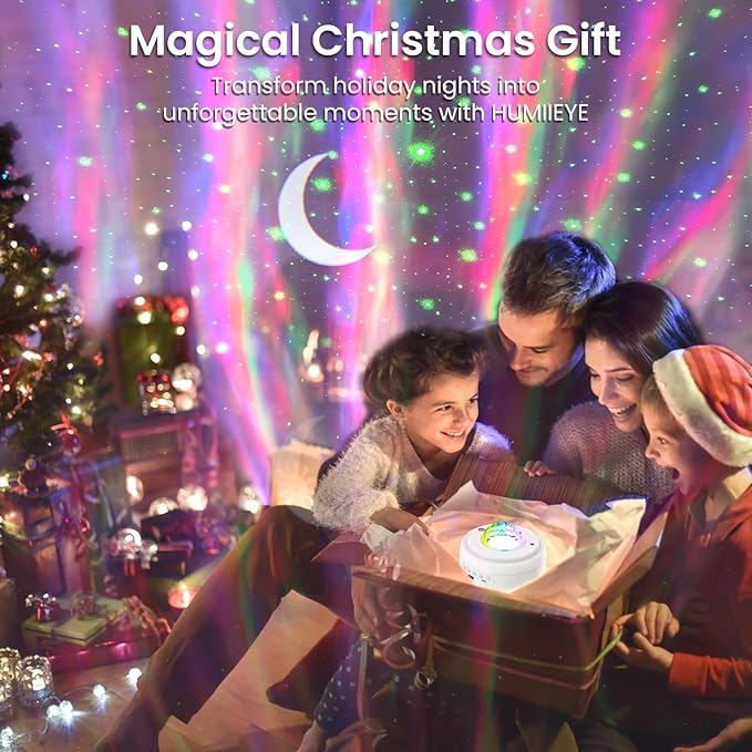 HUMIIEYE Galaxy Projector with Bluetooth Speaker, Night Light Star Projector - Image 6