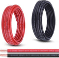 Shirbly 8 Gauge Battery Cable, 30FT Red + 30FT Black 8 AWG Pure Copper Wire by Shirbly