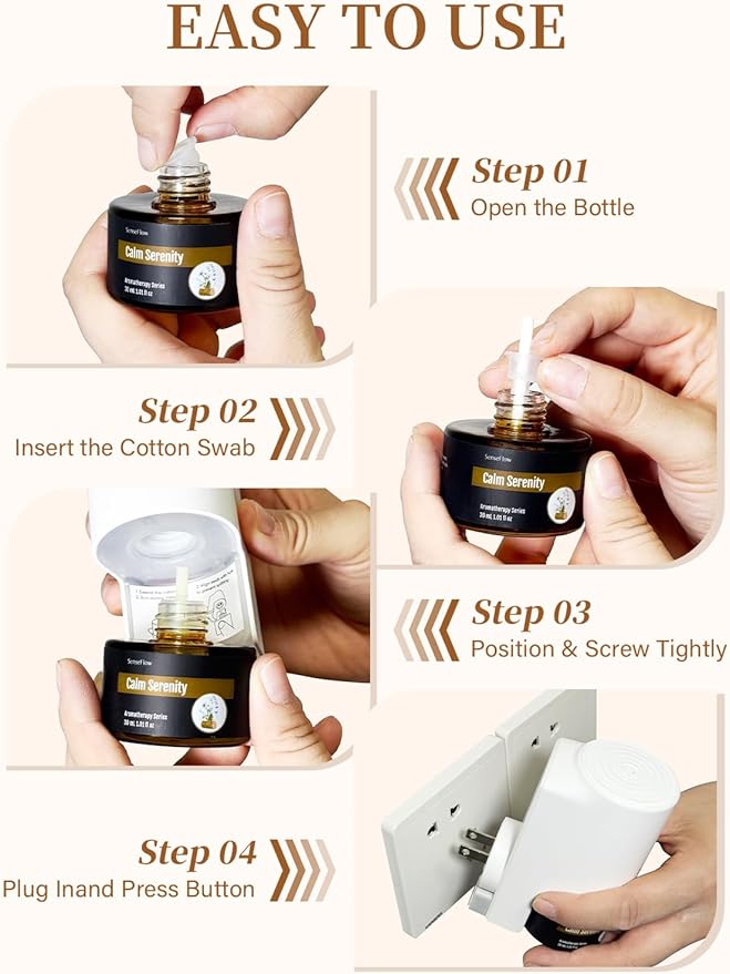 SF101 Pro Waterless Essential Oil Diffuser, Plug in Aromatherapy Diffuser & - Image 7