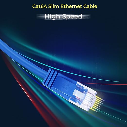 Rapink Patch Cables Cat6a 0.5ft Slim, Cat6a Ethernet Patch Cable 10G Support - Image 6