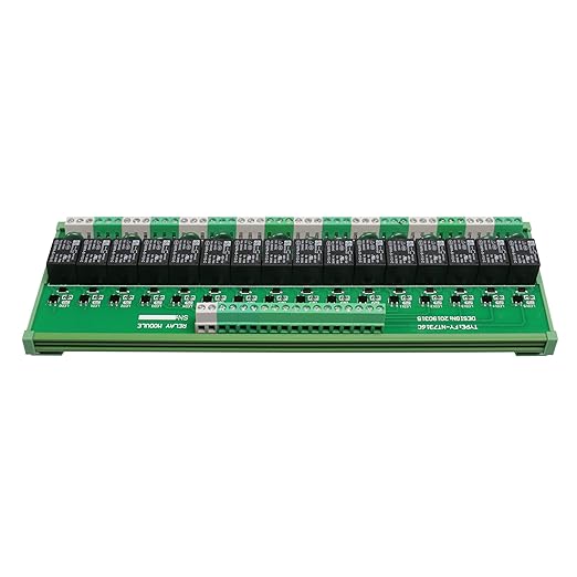 Good BNTai 16 Channel Interface Relay Module 12VACDC 24VACDC DIN Rail Panel - Image 5