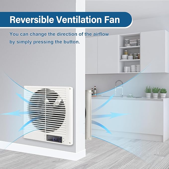 Feeligivin 20W 8” Room to Room Fan 10-Speed RC Two-Way Reversible Airflow - Image 2