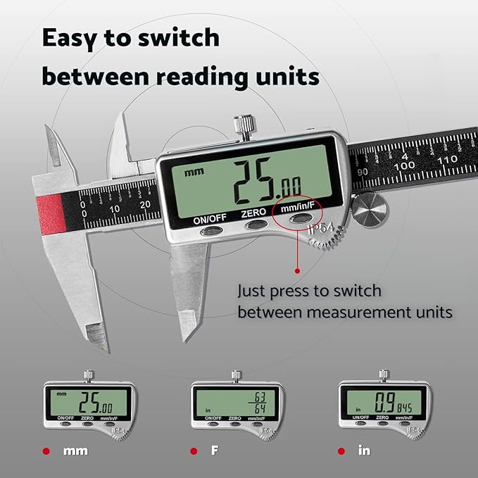 Digital Caliper Measuring Tool 6 inch - Image 6