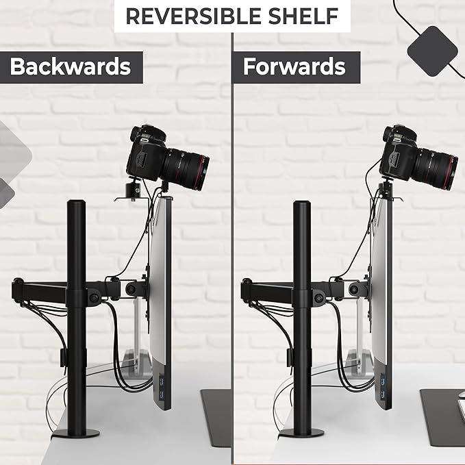 HumanCentric DSLR Monitor Mount Extra Large, Desk Camera Mounting, Light Webcam - Image 7