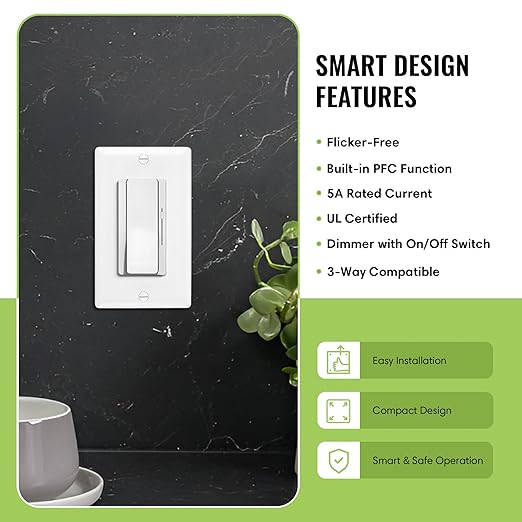 Select LED 60W 24V DC Driver and Dimmer Light Switch, 120VAC Decora Dimmer - Image 4