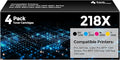 218X Toner Cartridges 4Pack MFP 3301fdw 3201dw Toner Compatible by Unknown