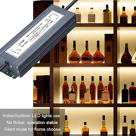 LLTOP LED Power Supply 24V 12.5A 300W LED Driver AC90-130V to 24VDC Converter - Image 5