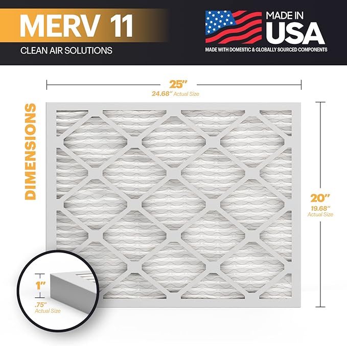 BNX TruFilter 20x25x1 Air Filter MERV 11 - Image 2