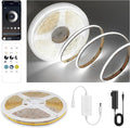 Pandery COB LED Strip Lights Cool White, 24V Dimmable led Light Strip KIT by PanderyCOBLightUPYourLife