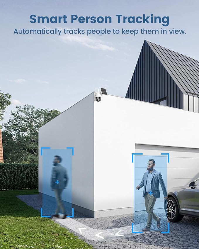 AOSU 3K/5MP Solar Security Cameras System Wireless Outdoor, Battery Powered - Image 4