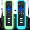 Cover-Case-for-Roku-Remote, Glow-in-The-Dark Silicone Protective Sleeve Skin by LOUTOC