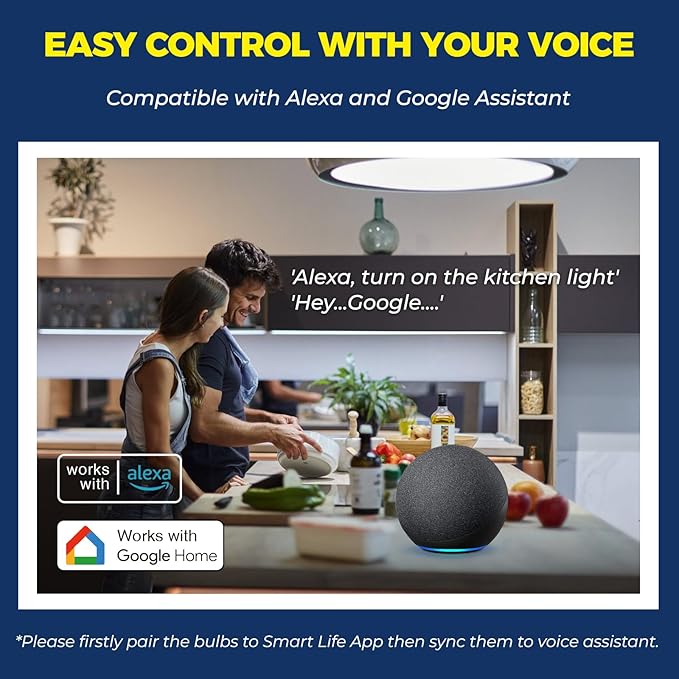 Lightinginside Smart Light Bulbs 60W Equivalent, WiFi Smart Bulb Compatible - Image 4