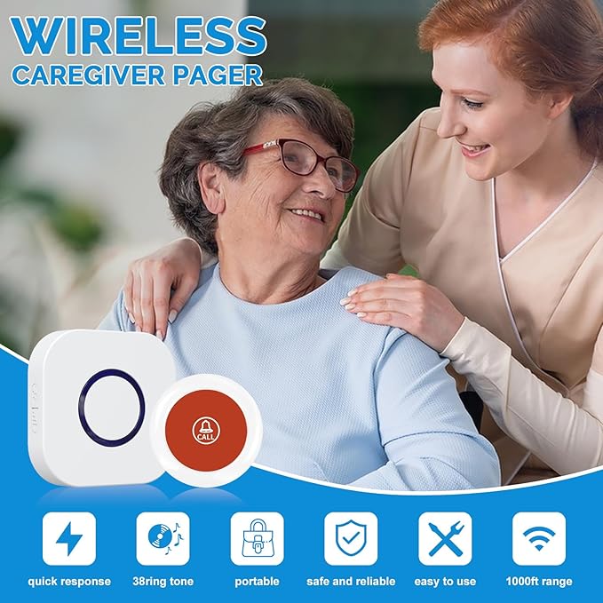 Caregiver Pager Wireless Emergency Button - Image 5