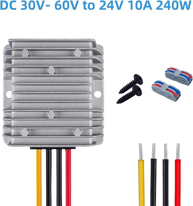 Golf Cart Accessories 10A 240W DC-DC 36V 48V Step Down to 24V Converter Golf - Image 2