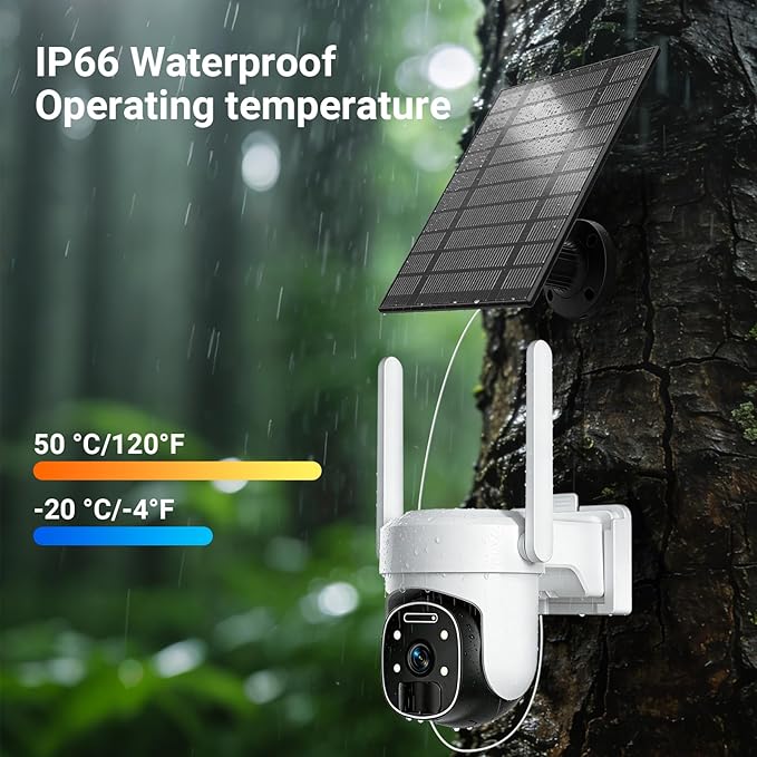 HUEVUE 4G LTE Cellular Security Camera Wireless Outdoor, 2K No WiFi Security - Image 7